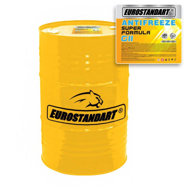 Охолоджувальна рідина EUROSTANDART ANTIFREEZE SUPER FORMULA G11 Yellow готовий
